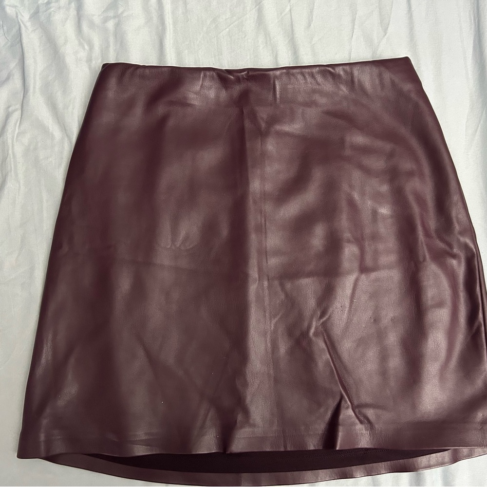 Express Deep Burgundy Mini Skirt